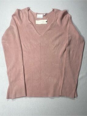 Anthropologie Blush Pink V-Neck Women's Shirt